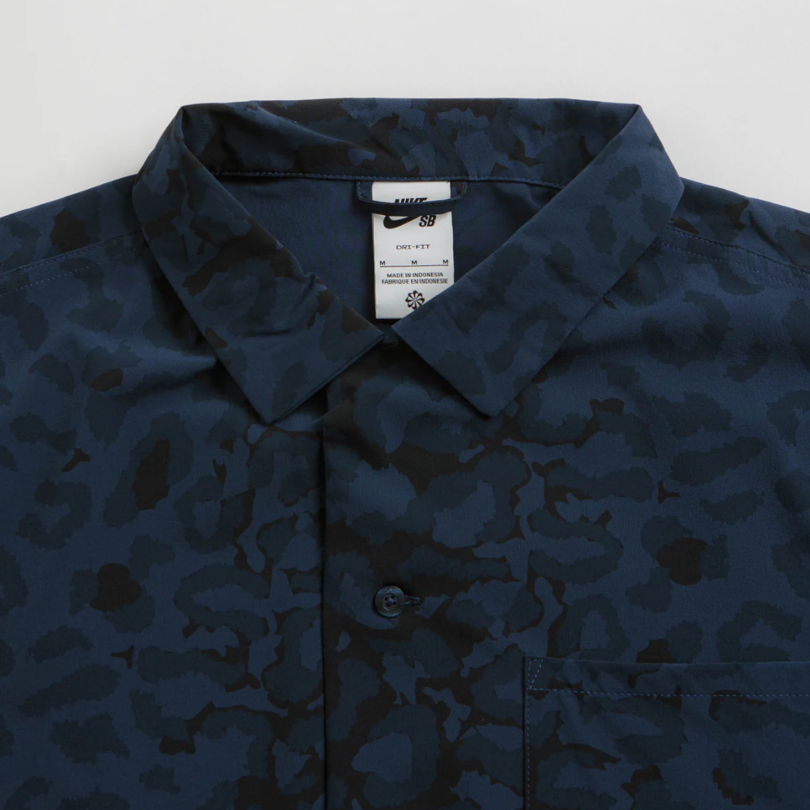 Nike SB Print Bowler Shirt - Midnight Navy