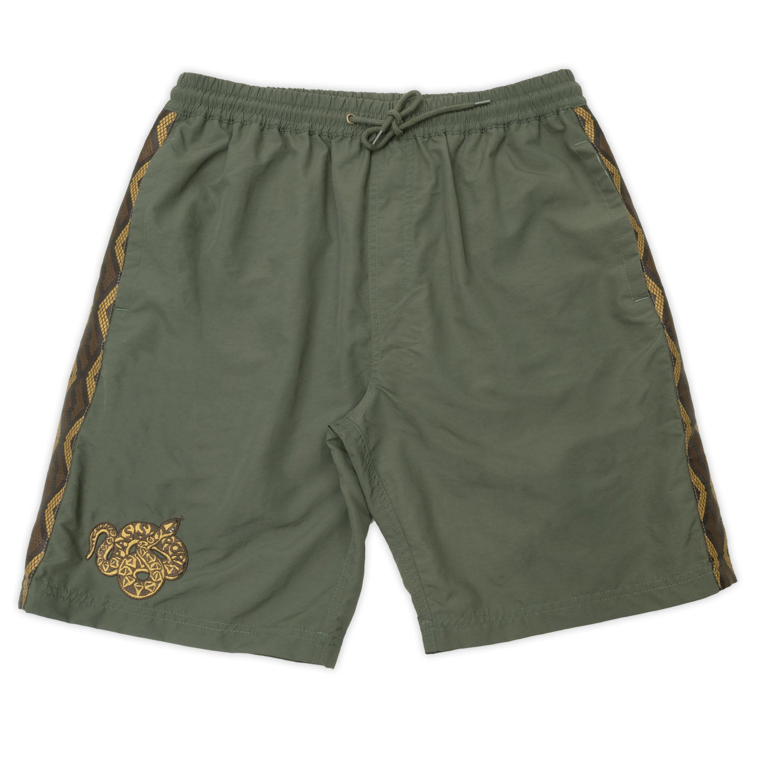 Pass~Port Coiled RPET Casual Shorts - Olive Green
