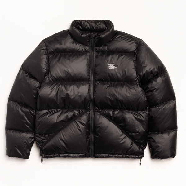 Stussy Micro Ripstop Down Jacket - Jet Black - 35th North