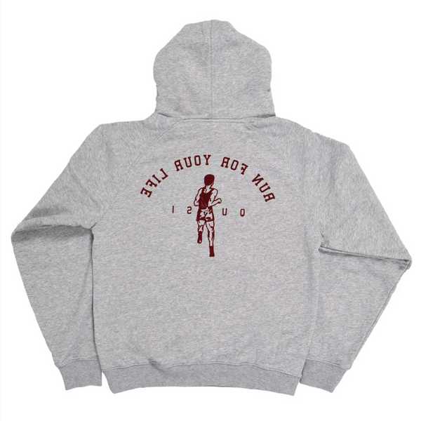 Quasi 'Run For Your Life' Hoodie - Heather Grey | 35th North