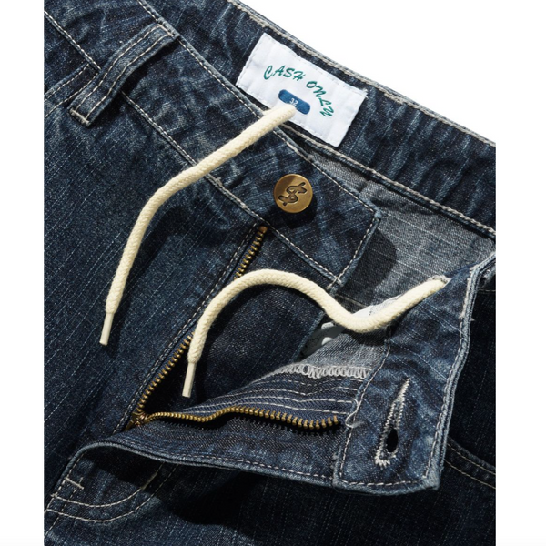 Cash Only Aleka Denim Jeans - Streaky Navy Wash | 35th North
