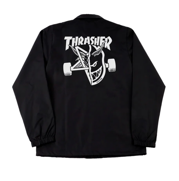 Thrasher x Spitfire Thrash & Burn Coach Jacket - Black | 35th North