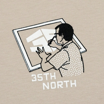 35th North 'Drawing Board' T-Shirt - Sand
