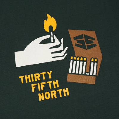 35th North 'Matchbook' T-Shirt - Dark Green