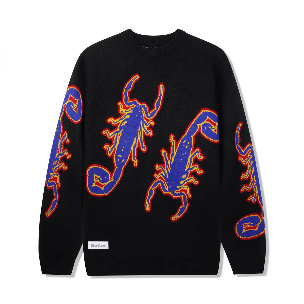Butter Goods Scorpion Knitted Sweater - Black