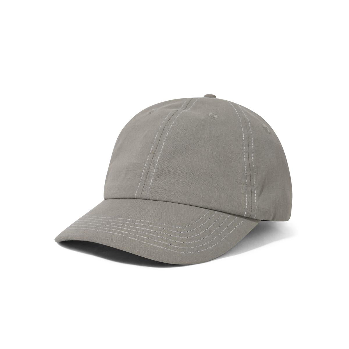 Butter Goods Washed Ripstop 6 Panel Cap - Grey