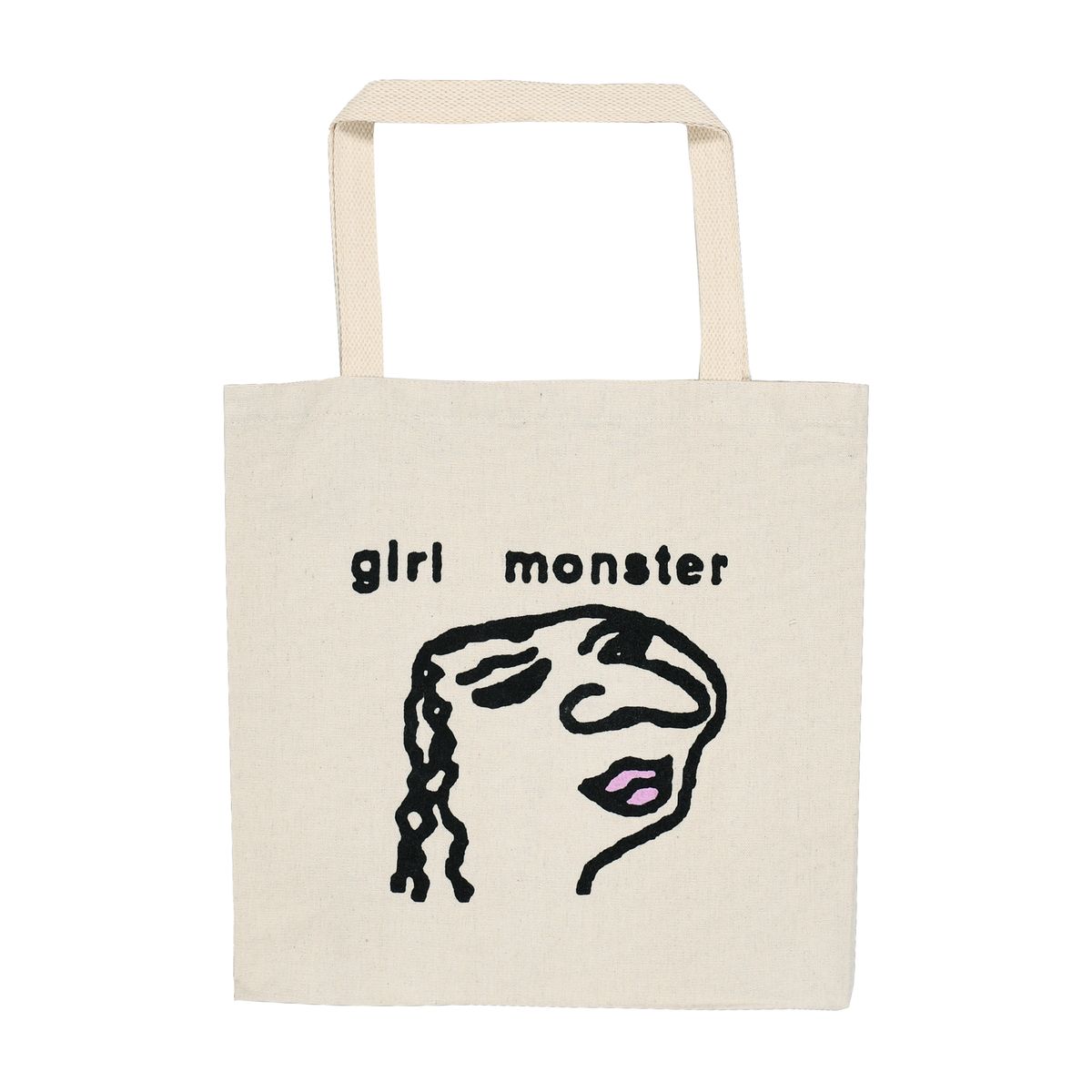 Quasi Girl Monster Tote- Natural