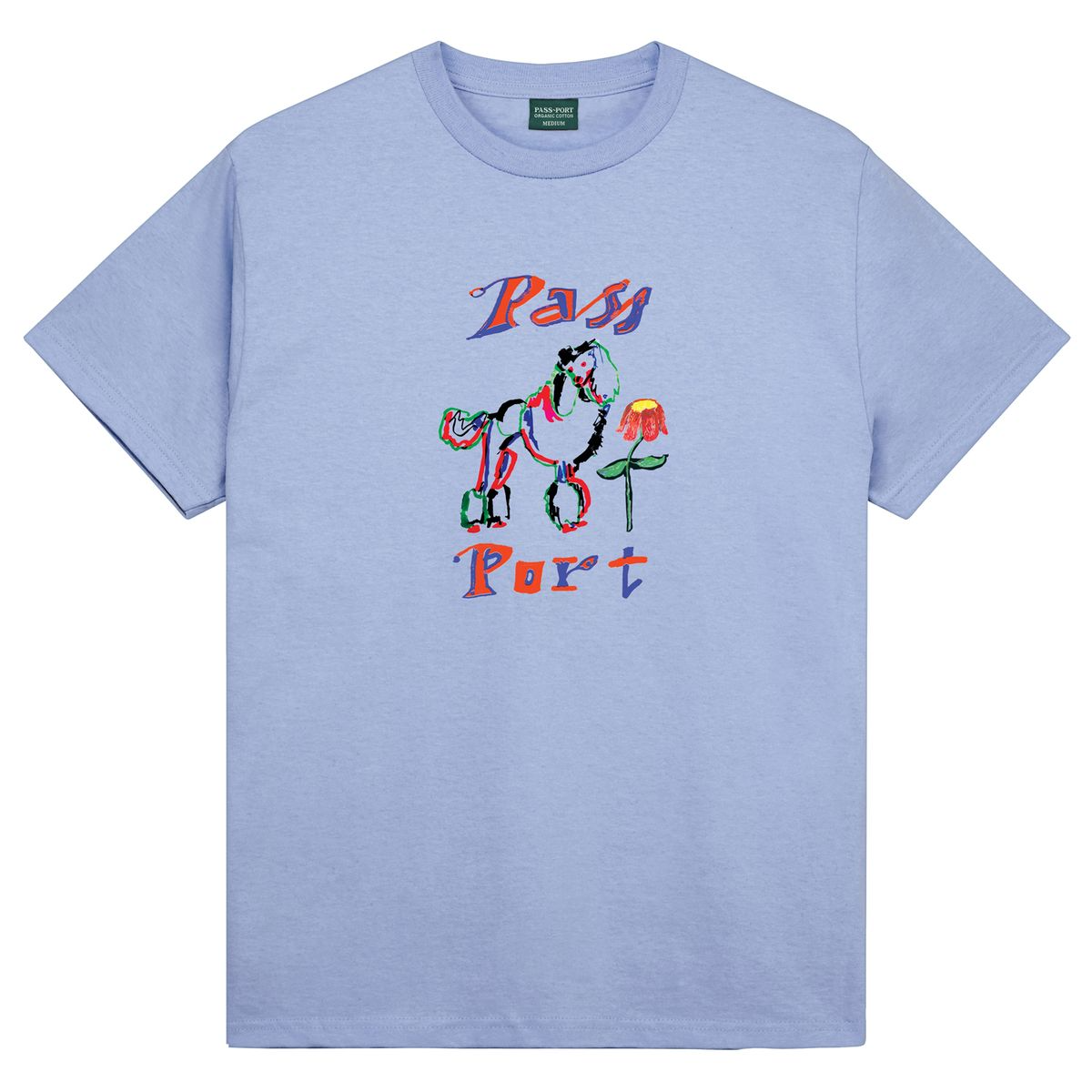 Pass~Port Poodle Organic Tee - Powder Blue