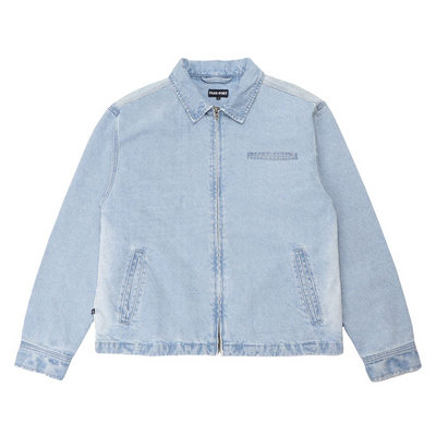 Pass~Port Faded Wash Workers Jacket - Light Indigo