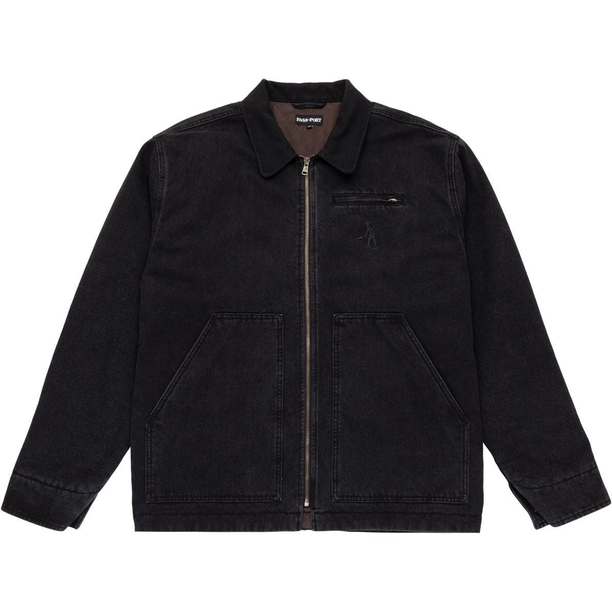 Pass~Port Solid Workers Jacket - Black