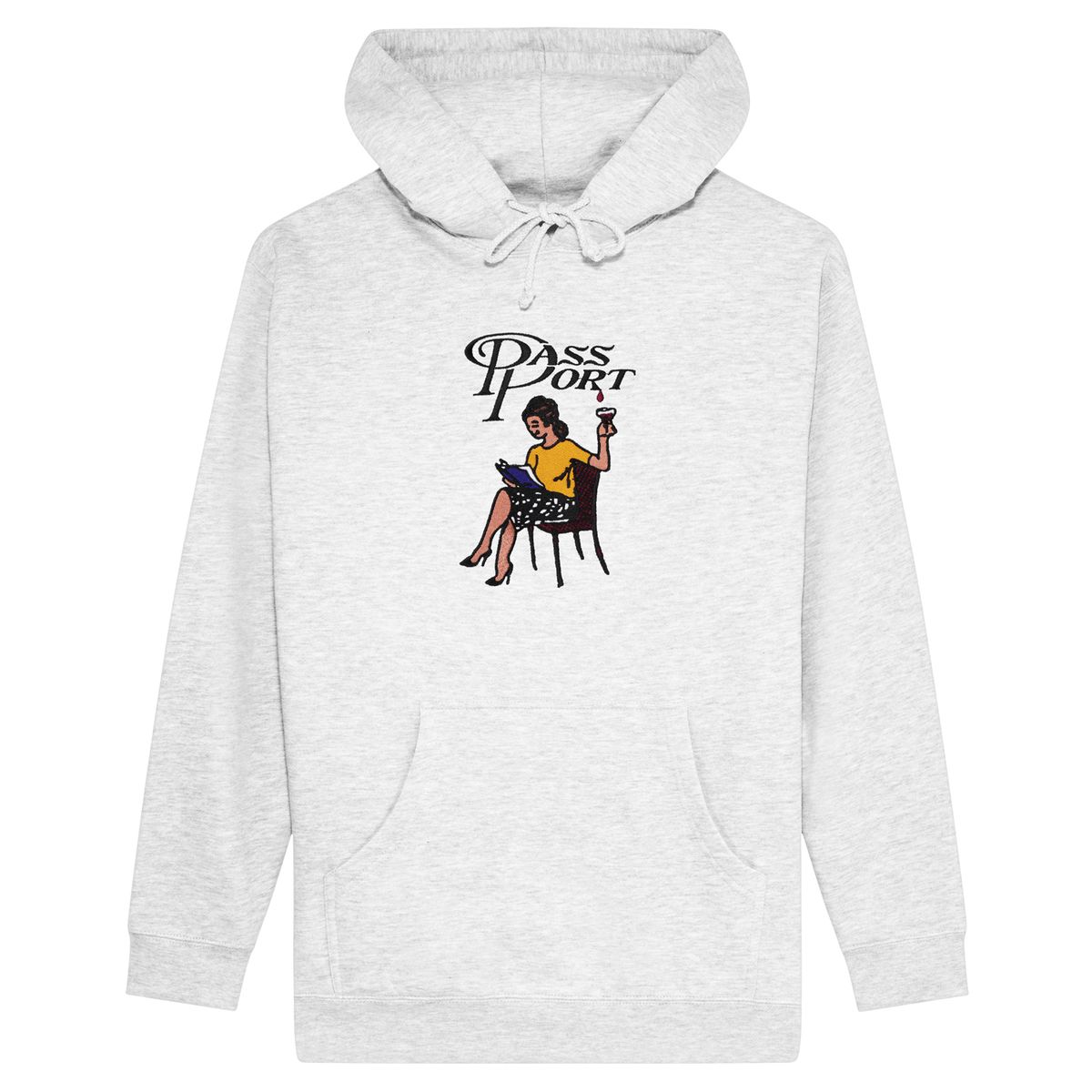 Pass~Port Minimal Output Hoodie - White Marle
