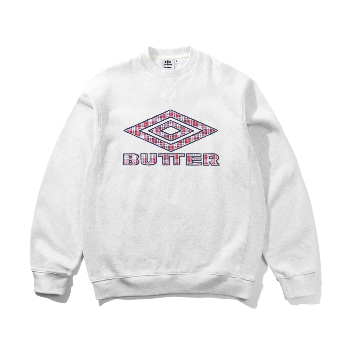 Butter Diamond  Diamond Applique Crewneck - Ash
