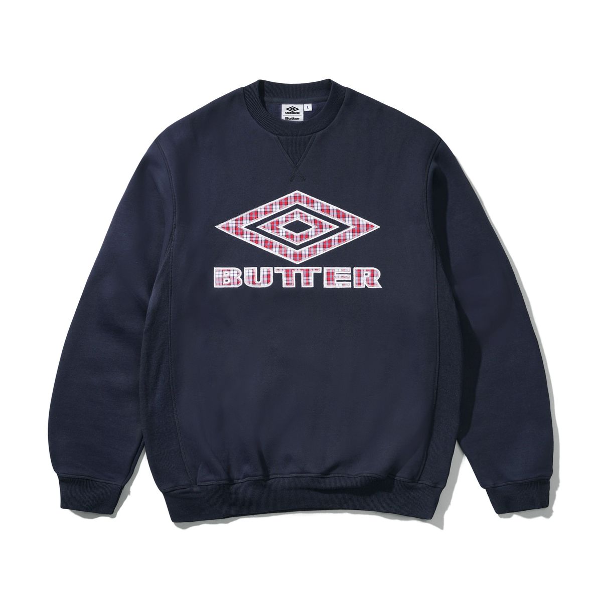 Butter Diamond  Diamond Applique Crewneck - Navy