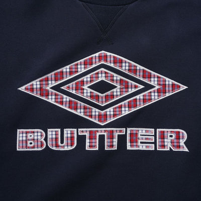 Butter Diamond  Diamond Applique Crewneck - Navy