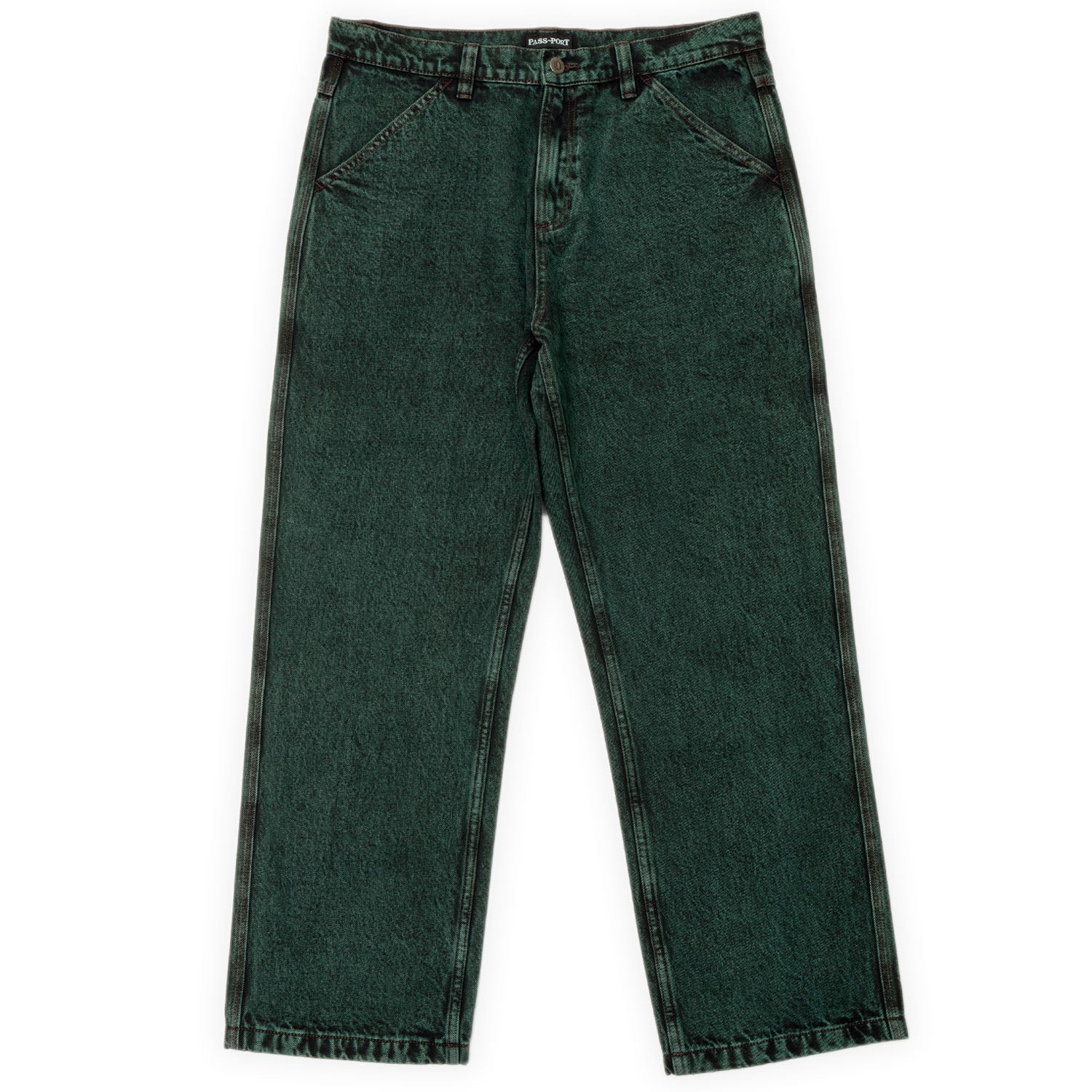 Pass~Port Workers Club Denim Jeans - Dark Green Over-Dye