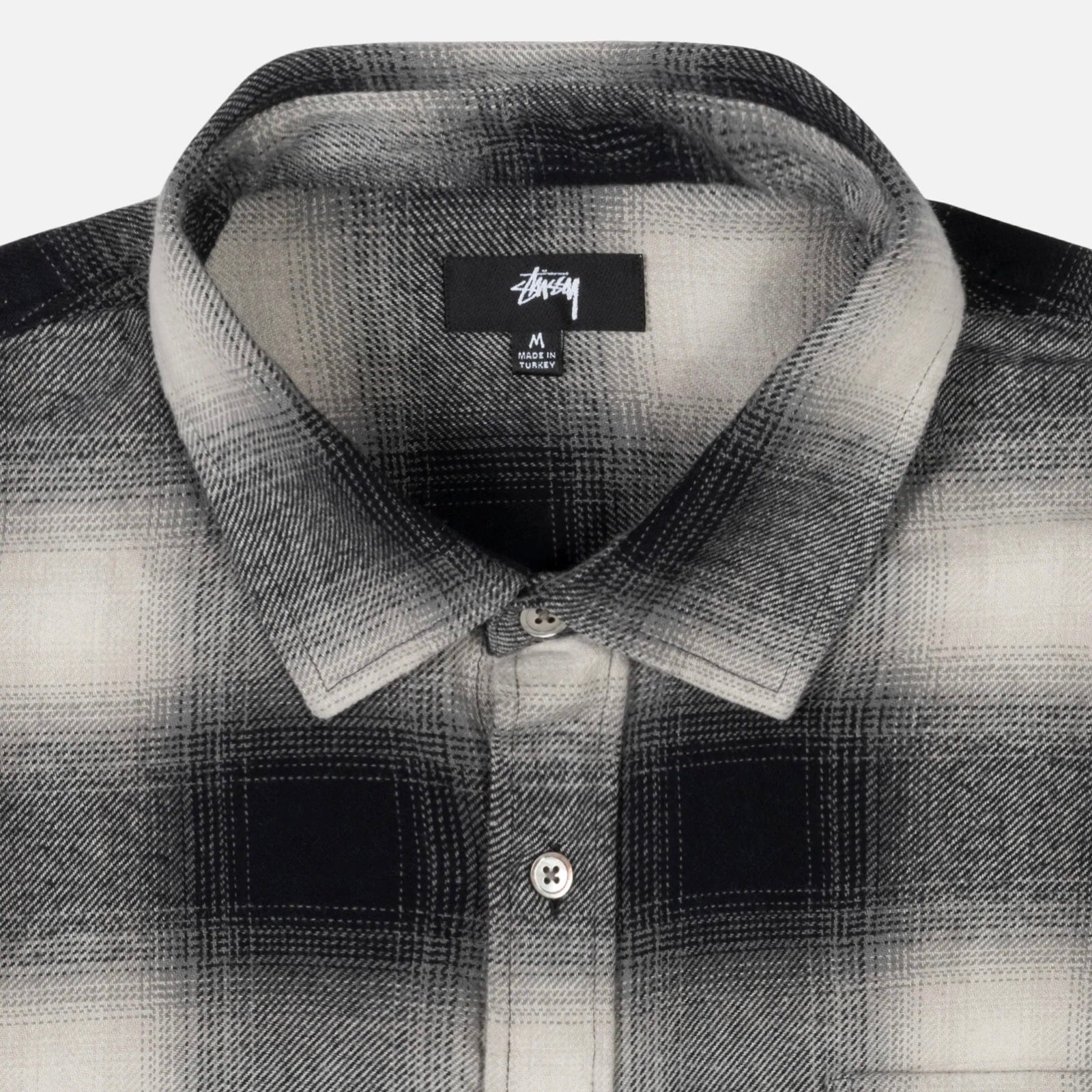 Stussy Bay Plaid Shirt - Charcoal - 35th North