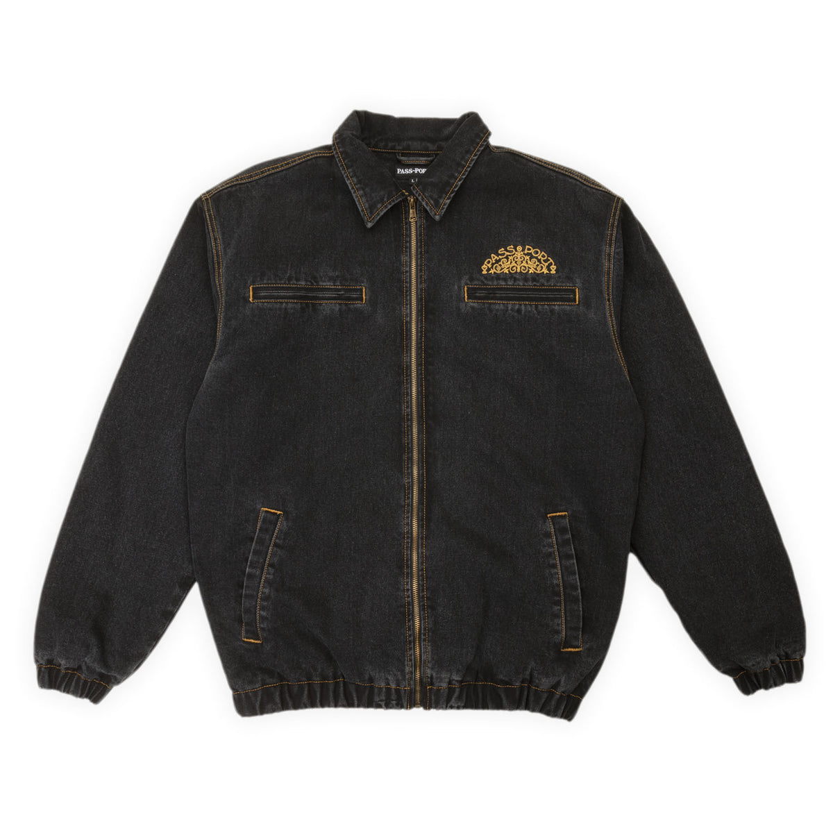 Pass~Port Vineyard Birds Denim Delivery Jacket - Washed Black