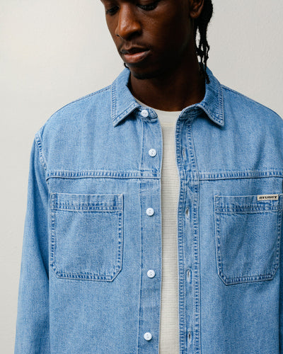 Stussy Work Denim Shirt - Light Denim
