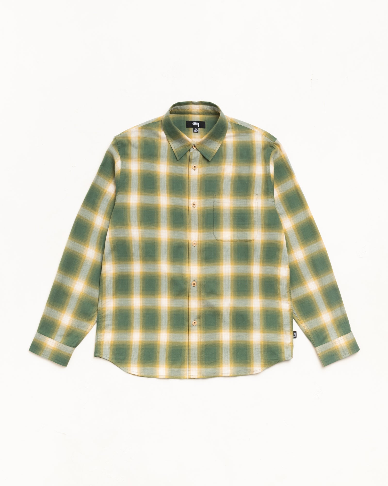Stussy Beach Ombre Plaid Shirt - Green