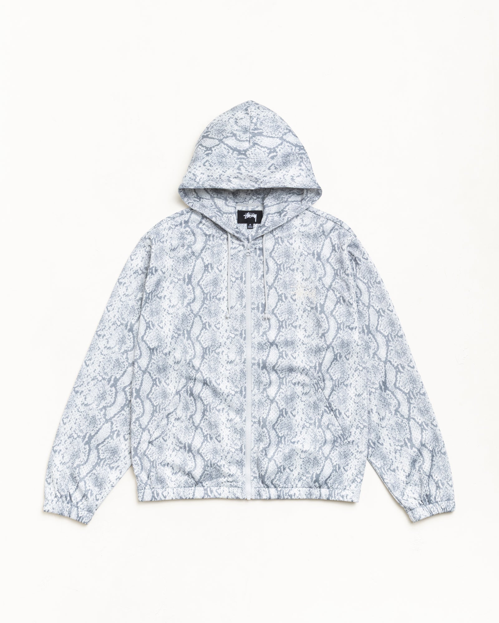 Stussy Athletic Mesh Zip Hood - Snake
