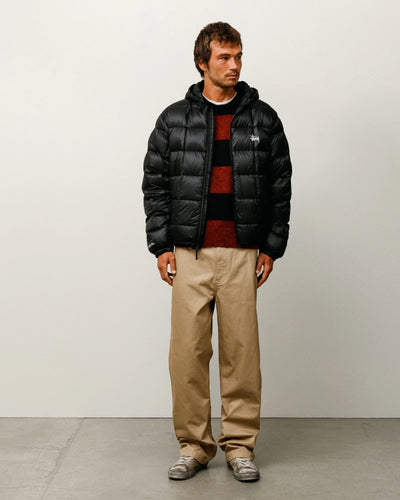 Stussy Midweight Hooded Puffer - Black