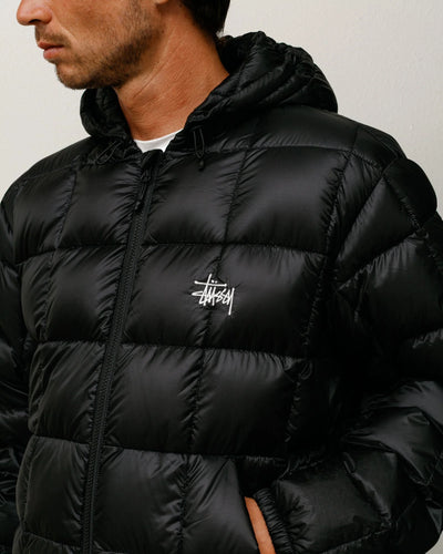 Stussy Midweight Hooded Puffer - Black