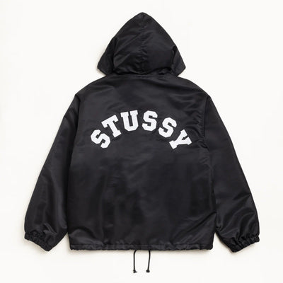 Stussy Hooded Coach Jacket - Black