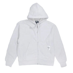 トップス stussy knit gray double zip Stussy Brass Zip Knit Hood - Heather Grey | 35th North