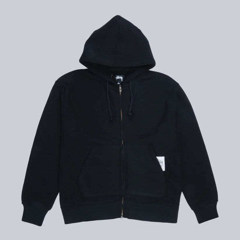 Stussy Brass Zip Knit Hood - Black