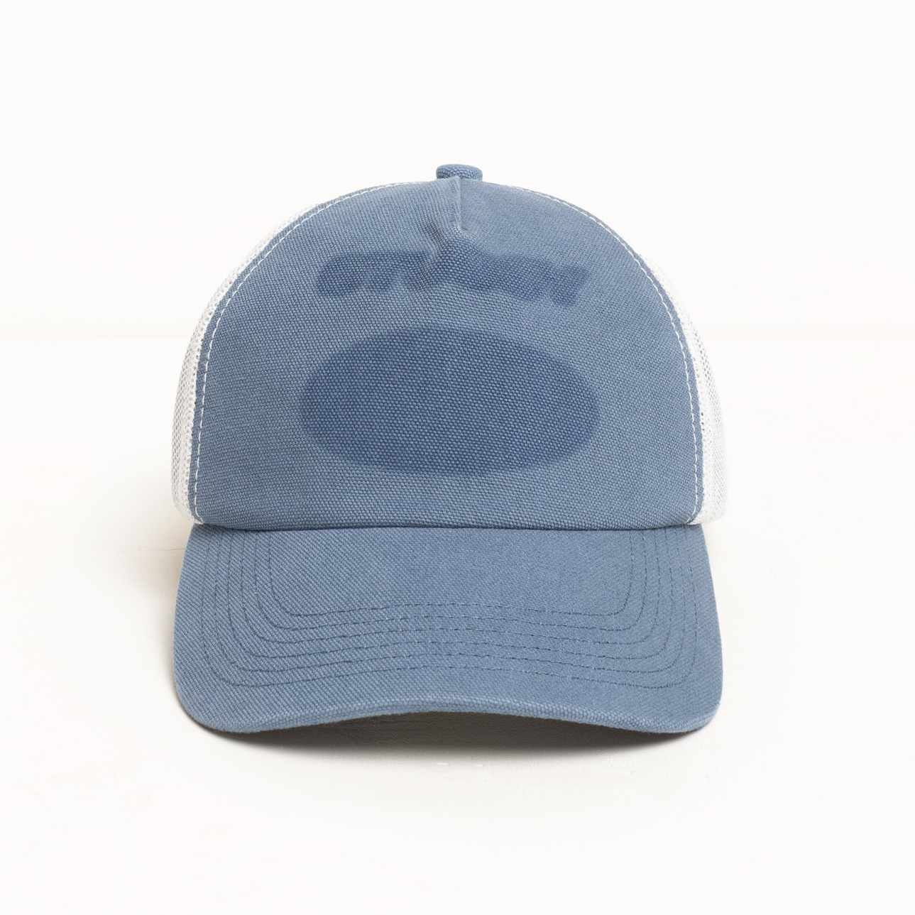 Stussy HC Ghost Logo Trucker Cap - Blue