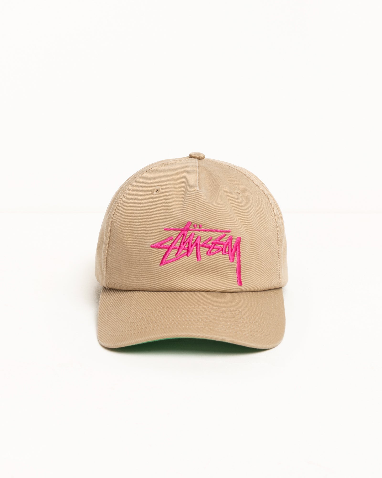 Stussy Big Stock Mid Depth Cap - Khaki