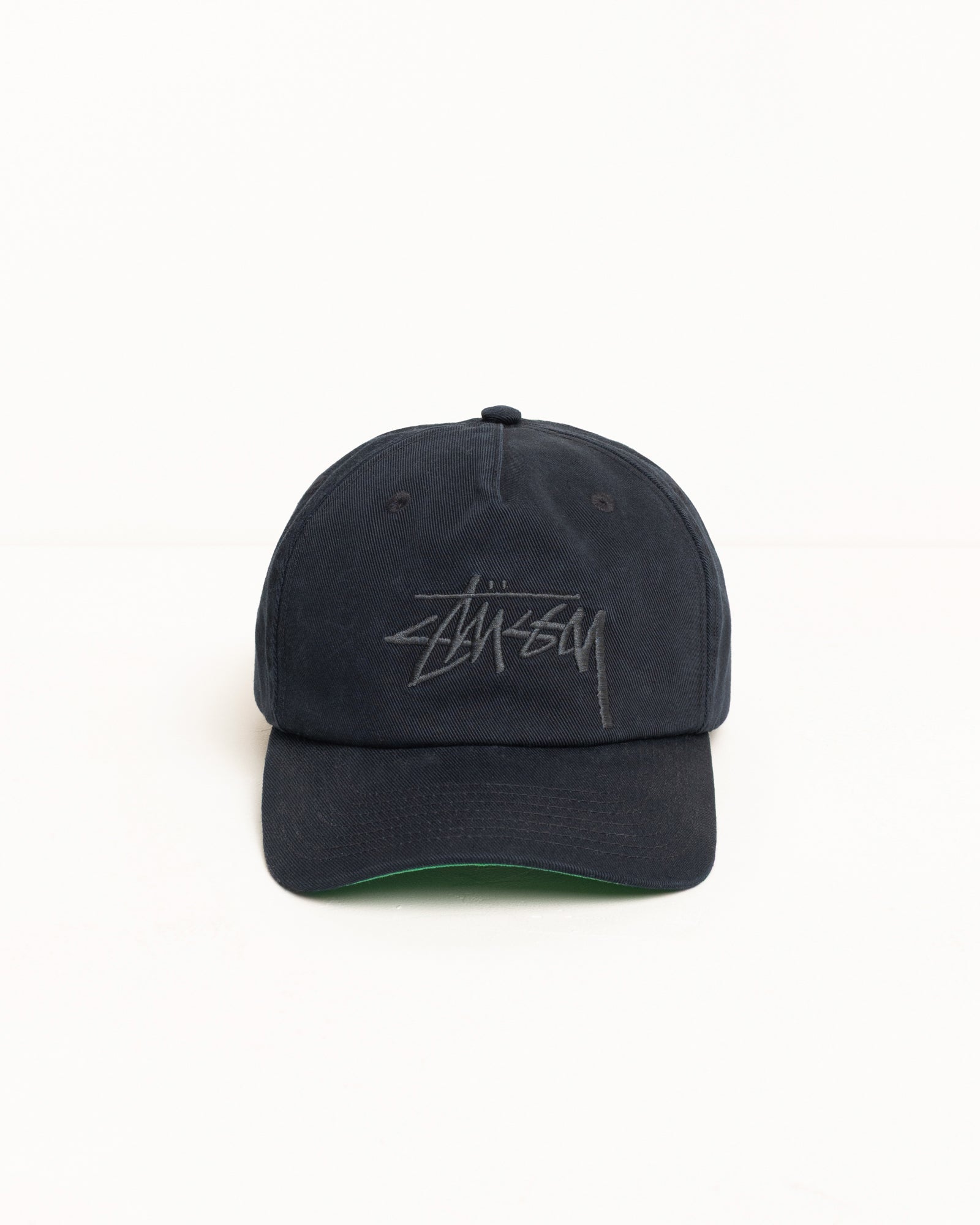 Stussy Big Stock Mid Depth Cap - Navy Eclipse