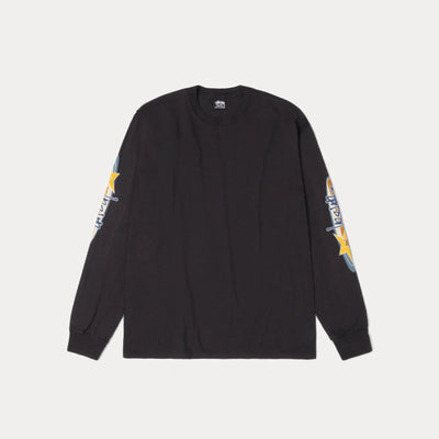 Stüssy Two Star Pigment Dyed Tee - Faded Black