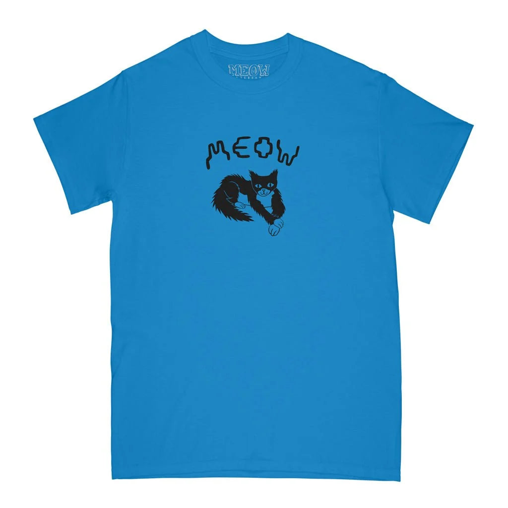 Meow Skateboards Cross Paw YOUTH T-Shirt Sapphire
