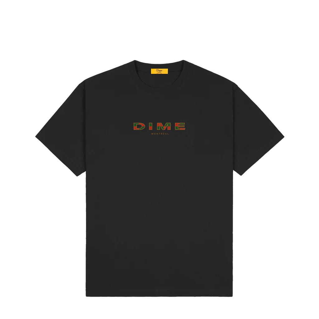 Dime Block Font T-shirt - Black - 35th North