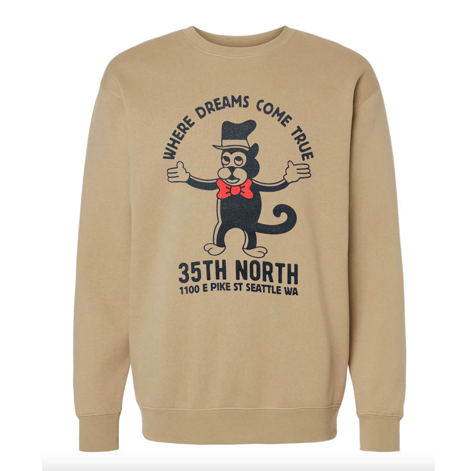 35th North 'Dreams' Crewneck Sweatshirt - Sandstone