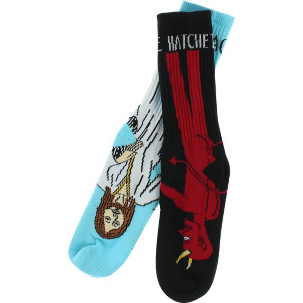Toy Machine Bury The Hatchet Black / Blue Crew Socks