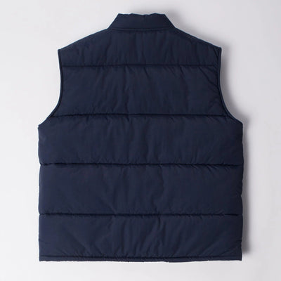 Parra New System Puffer Vest - Navy Blue