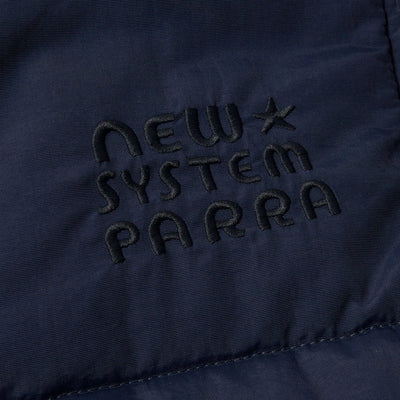 Parra New System Puffer Vest - Navy Blue