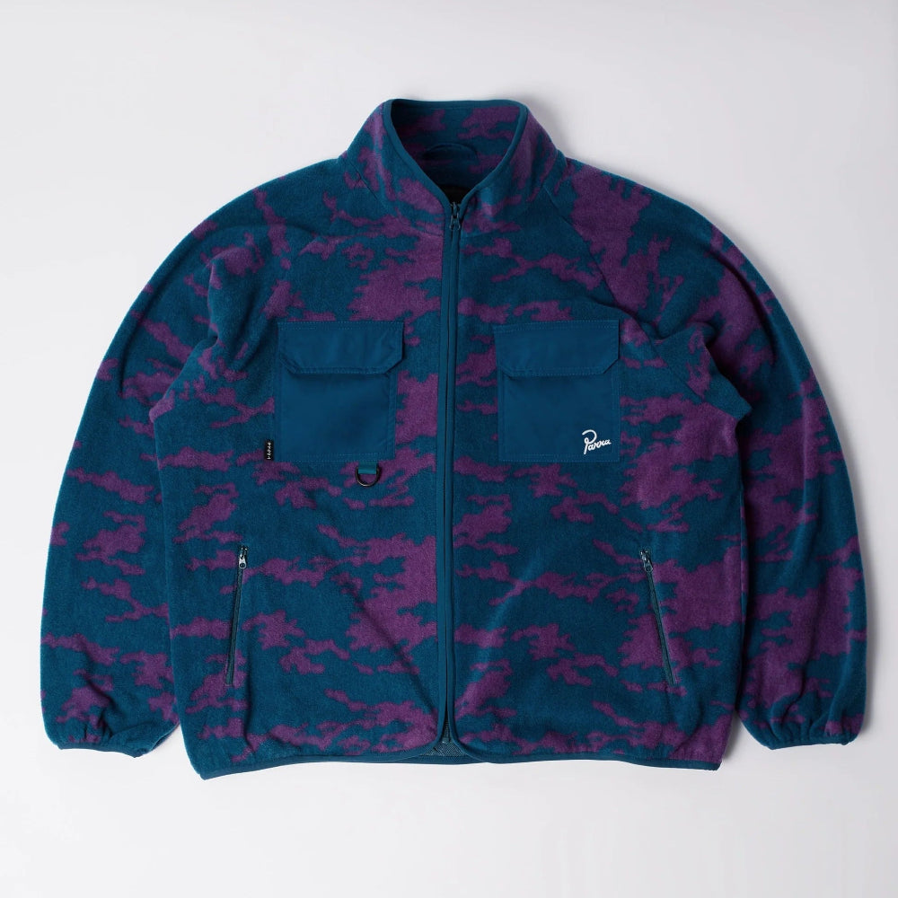 Parra Purple Darwin Camo Fleece - Blue