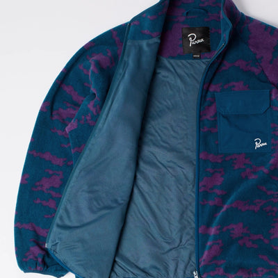 Parra Purple Darwin Camo Fleece - Blue
