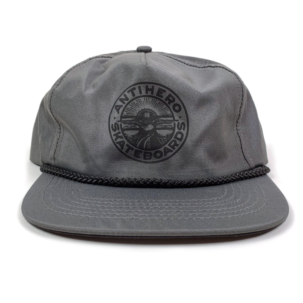 Antihero Stay Ready Snapback Hat - Dark Charcoal