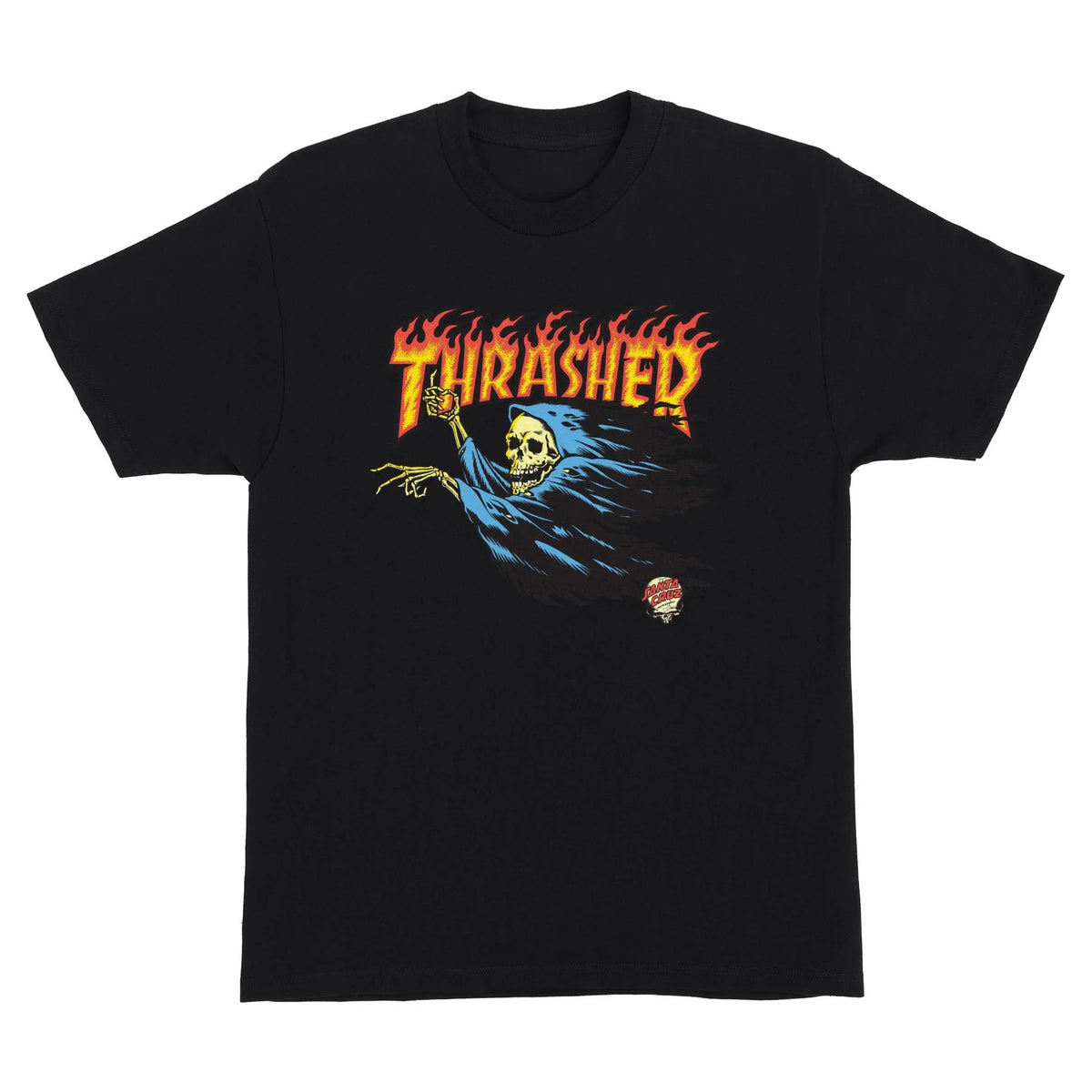 Santa Cruz x Thrasher O'Brien Reaper T-Shirt - Black