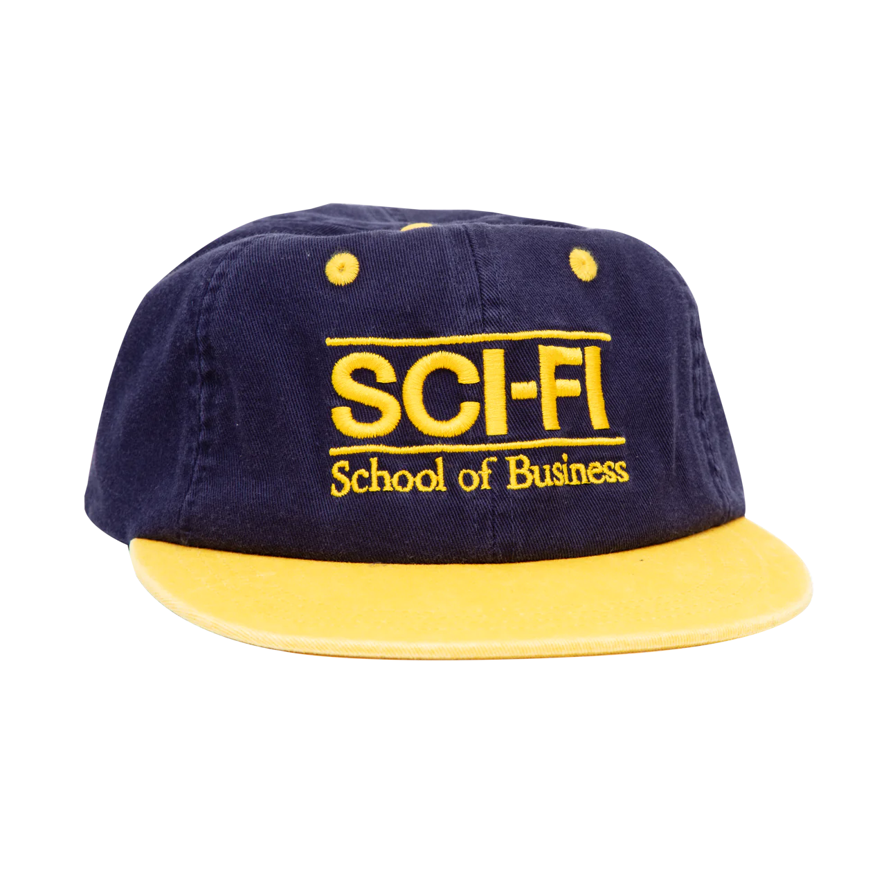 Sci-Fi Fantasy School Of Business Hat - Navy / Yellow