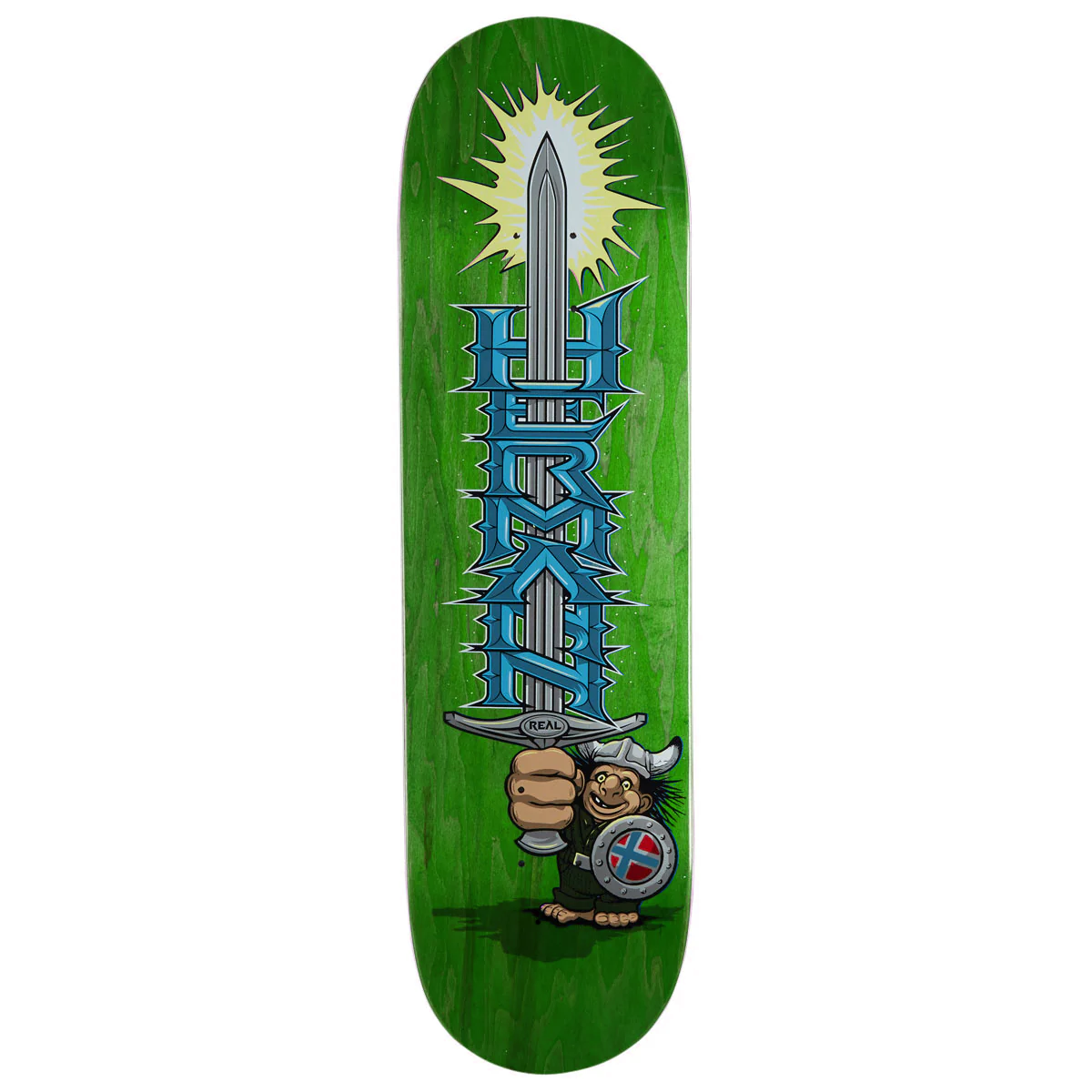 8.5 x 31.35 WB: 13.75
True Fit Mold
7-Ply Canadian Maple
Manufactured at BBS
Griptape not included
Real Hermann Stene 'Mighty' Skateboard Deck - 8.5 True Fit