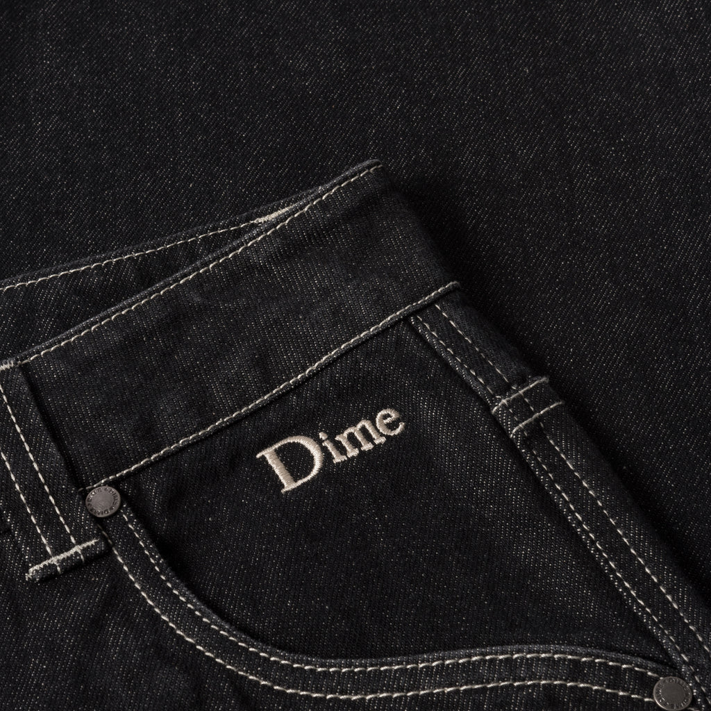 Dime Classic Relaxed Denim Pants - Black Washed - 35th North