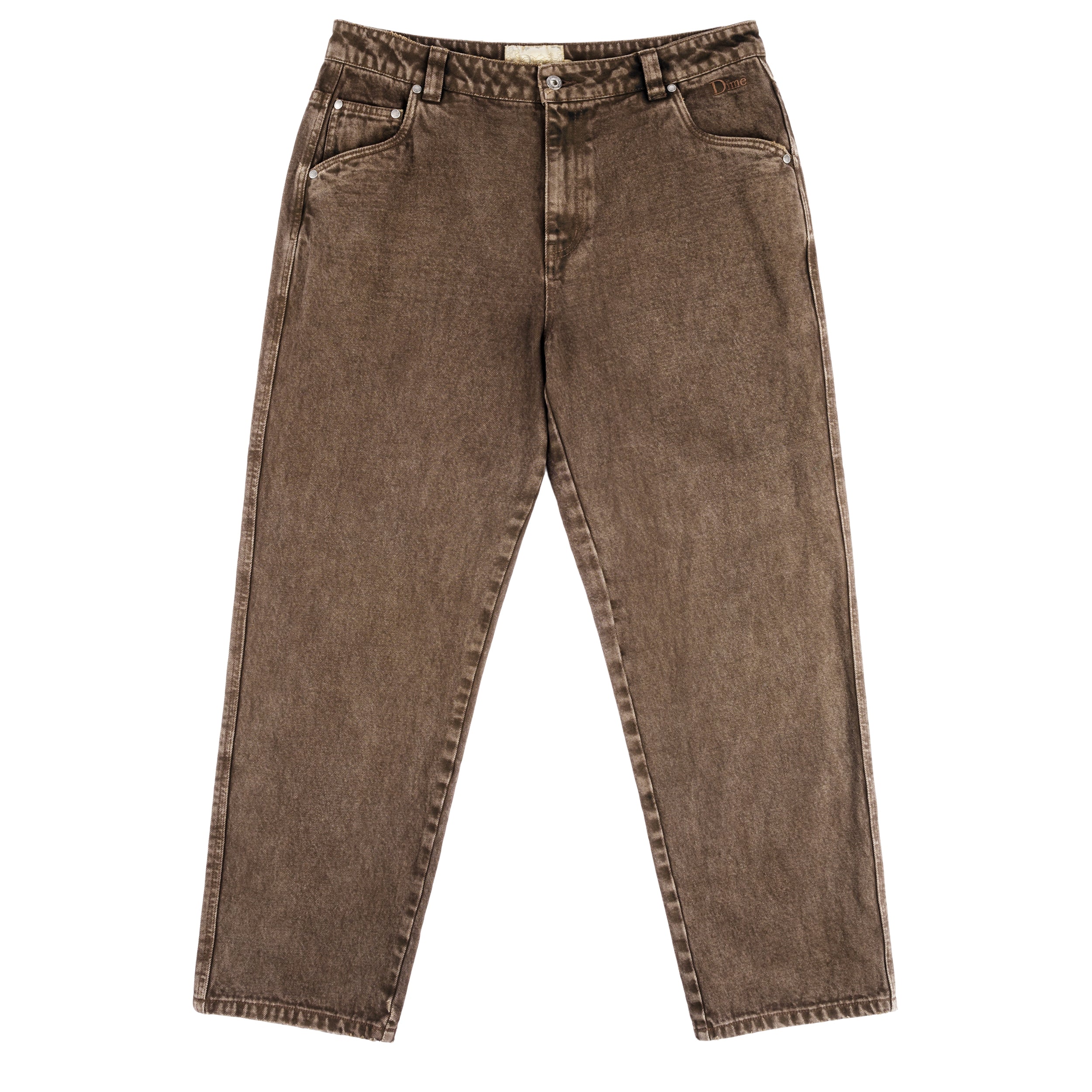 Dime Classic Relaxed Denim Pants - Faded Brown - 35th North