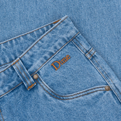 Dime Classic Relaxed Denim Pants - Blue Washed