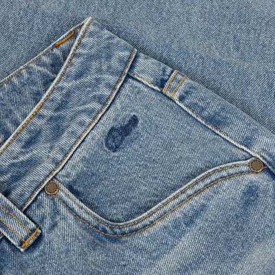 Dime Baggy Denim Pants - Sandblasted Indigo