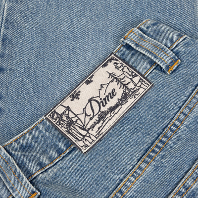 Dime Baggy Denim Pants - Sandblasted Indigo